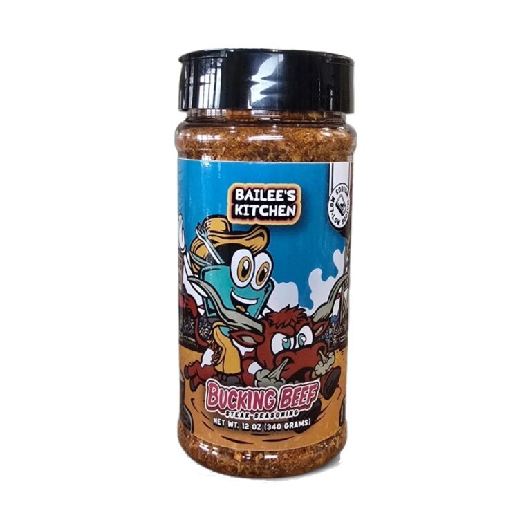 Bucking Beef Steak low-sodium seasoning, 12 oz bottle